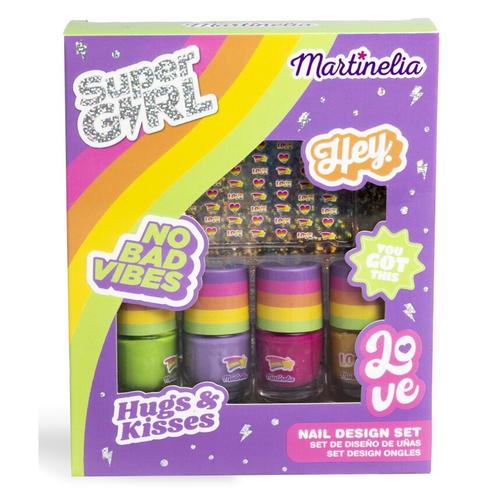 Set de infrumusetare Martinelia - Super girl, Set pentru unghii