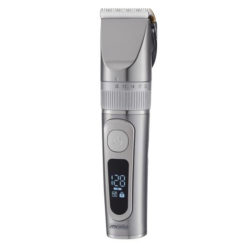 Masina de tuns Mesko MS 2843, USB, 4 accesorii pieptene, IPX6 (Gri)
