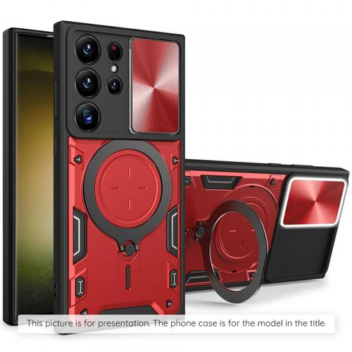 Husa pentru Samsung Galaxy Z Flip8 F776, Techsuit, CamGuard Pro, Rosu