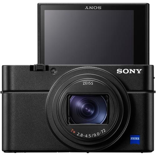 Aparat foto digital Sony Cyber-Shot DSC-RX100VIIA, 20.2MP, 4K HDR, Senzor 1 inch, Obiectiv ZEISS 24-200mm, Ecran rabatabil (Negru)