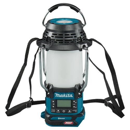Radio portabil 3 in 1 cu lampa si lanterna Makita MR010GZ, 300 lm, Bluetooth, fara acumulator