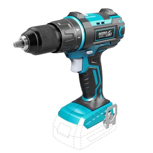 Masina de gaurit si insurubat cu percutie Dedra DED7042, SAS+ALL compatibila cu acumulator 18V, 5.0Ah