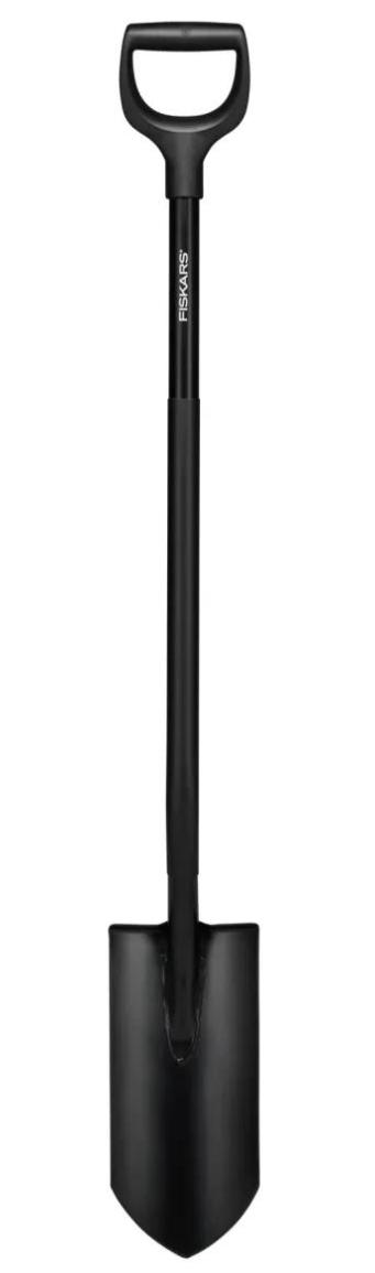 Lopata de drenaj Fiskars Ergonomic Pro 1066709 (Negru)