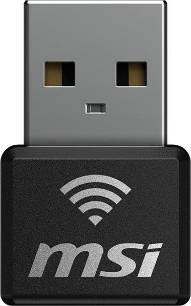 Adaptor wireless MSI AX1800 Nano, USB, Wifi 6, 1201 Mbps, 2.4GHz/5GHz