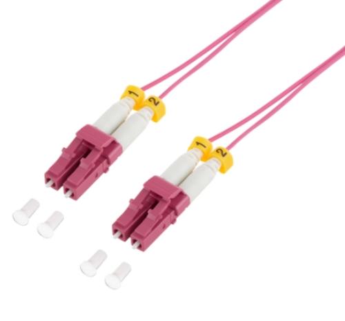 Patch Cord Fibra Optica Logilink FS4LC03, Multi-Mode, OM4, Duplex LC/UPC - Duplex LC/UPC, 3 m