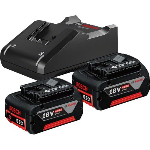 Set 2 acumulatori si incarcator Bosch Professional 1600A019S0, 18 V, 4 Ah, Li-Ion