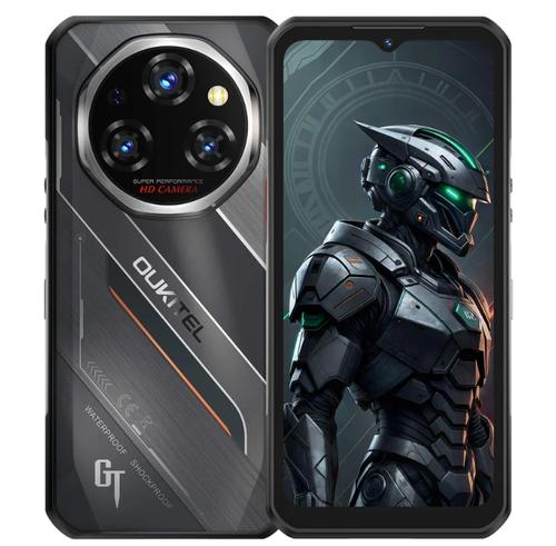 Telefon Mobil Oukitel WP62, Procesor MediaTek Dimensity 7025 Octa-Core, Ecran Capacitive touchscreen 6.6inch, 12GB RAM, 512GB Flash, Camera Tripla 108 + 8 + 2 MP, 5G, Wi-Fi, Dual SIM, Android (Negru)