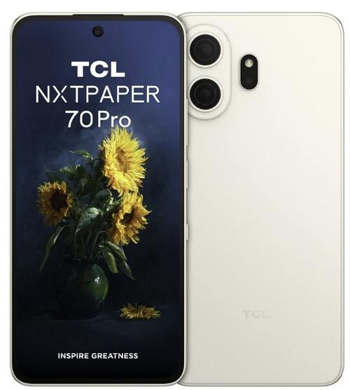 Telefon Mobil TCL NxtPaper 70 Pro, Procesor Mediatek Dimensity 7300 Octa-Core, IPS LCD Capacitive Touchscreen 6.9inch, 8GB RAM, 512GB Flash, Camera Duala 50 + 8 MP, Wi-Fi, 5G, Dual Sim, Android (Auriu)