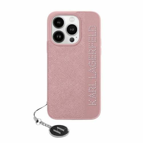 Husa pentru Apple iPhone 15 Pro Max, Karl Lagerfeld, Saffiano Rhinestones & Charm