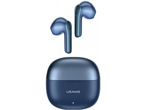 Casti True Wireless USAMS Seria XH, Bluetooth 5.1, ANC, Microfon Dual (Albastru)