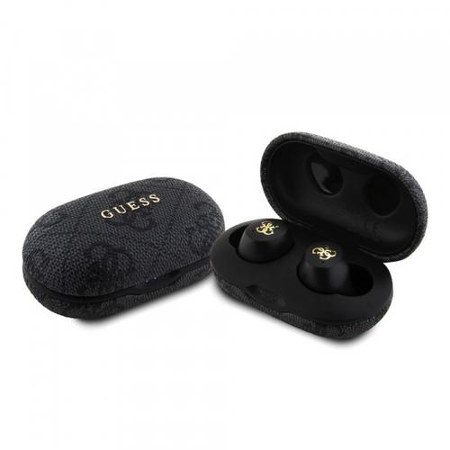 Casti True Wireless Guess 4G Metal, Bluetooth, Negru
