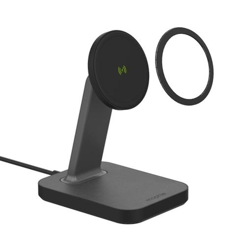 Suport de incarcare Mophie Snap+ Incarcator MagSafe, Zagg, 15W (Negru)