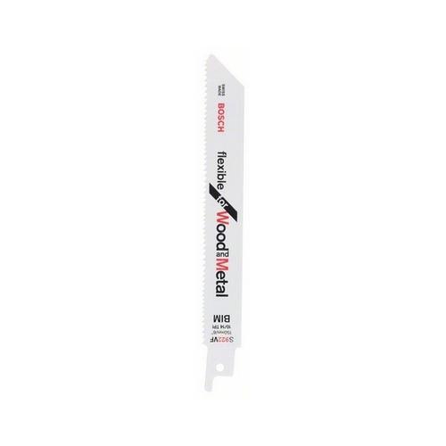 Set 5 panze de ferastrau Bosch S 922 VF sabie pentru lemn cu metal, Flexible for Wood and metal, 150 mm