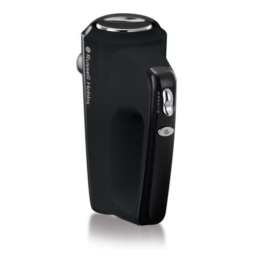Mixer de mana Russell Hobbs Matte Black 24672-56, 350 W, 5 viteze, Turbo, Negru