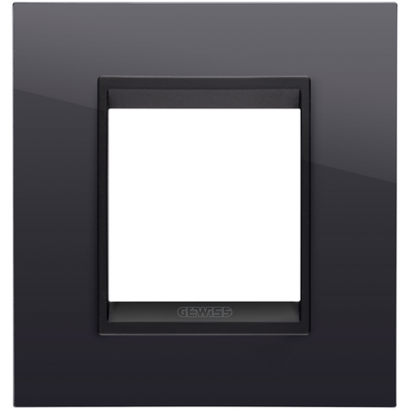 PLACA INTERNATIONALA LUX - ÎN TEHNOPOLIMER - 2 MODULE - NEGRU TONER LAVY - CADRU INTERIOR NEGRU MAT - CHORUSMART