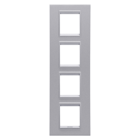 PLACA INTERNATIONALA LUX - IN TEHNOPOLIMER VOPSIT - 2+2+2+2 MODULE VERTICAL - TITAN MONOCROM - CHORUSMART