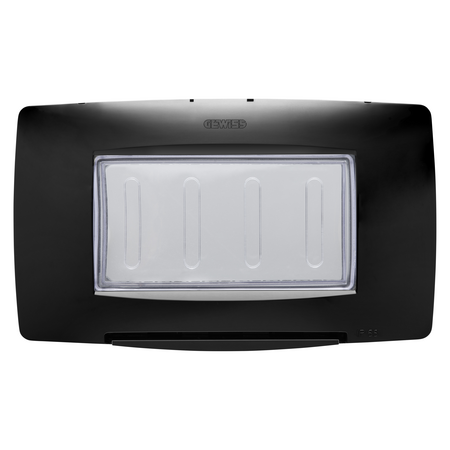 PLACA ETANSA STANDARD ITALIANA - 4 CIRCUITE IP55 - NEGRU - CHORUSMART