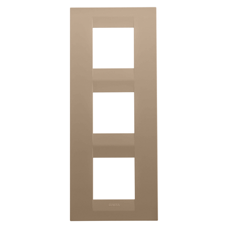 PLACA INTERNATIONALA GEO - IN TEHNOPOLIMER VOPSIT - 2+2+2 MODULE VERTICAL - CUPRU MOALE - CHORUSMART