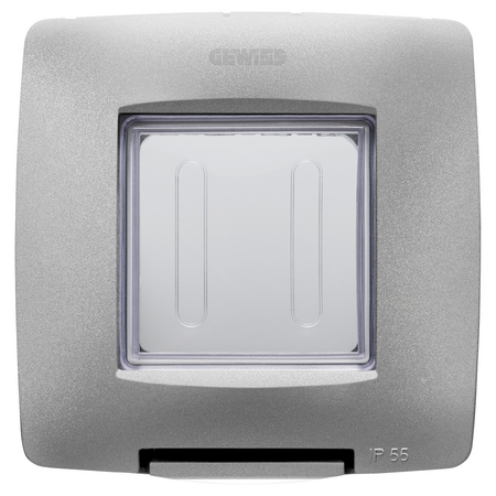 PLACA ETANSA STANDARD INTERNATIONAL - 2 CIRCUITE IP55 - TITAIUM - CHORUSMART