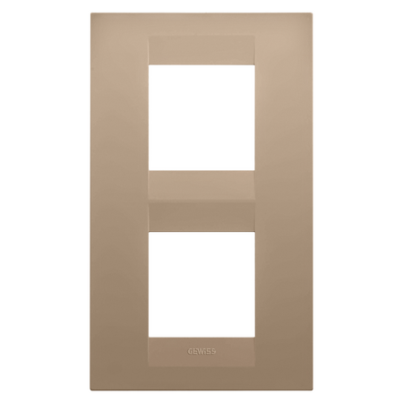 PLACA INTERNATIONALA GEO - IN TEHNOPOLIMER VOPSIT - 2+2 MODULE VERTICAL - CUPRU MOALE - CHORUSMART