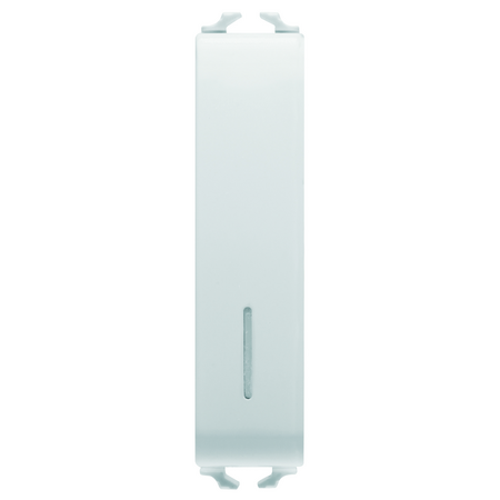 ÎNTRERUPATOR UNIDIRECTIONAL 1P 250V c.a. - 10AX ILUMINAT - CU DIFUZOR - 1/2 MODUL - ALB SATINAT - CHORUSMART