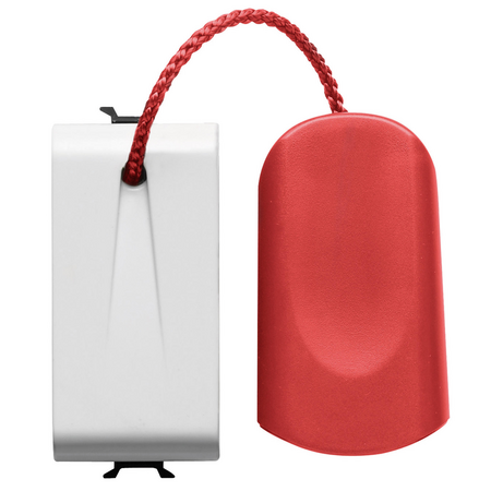 BUTON 1P 250V C.A. - NO 16A - CORDON DE TRAGERE - 1 MODUL - ALB SATINAT - CHORUSMART