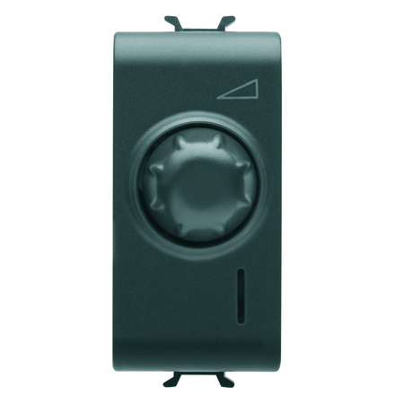 REGULATOR ROTATIV ELECTRONIC, UNIVERSAL - 230 V c.a. 50 Hz - NEGRU SATINAT - 1 MODUL - CHORUSMART
