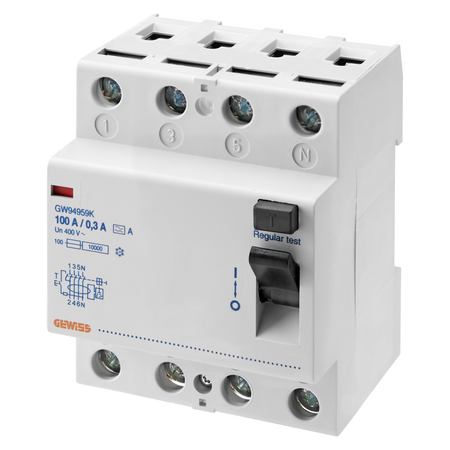 ÎNTRERUPATOR DE CURENT REZIDUAL - IDP - 4P 80A TIP AC INSTANTANEU IDN=0,03A - 4MODULES
