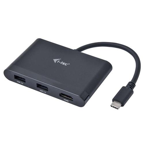 Hub USB i-tec C31DTPDHDMI, 1x HDMI, 2x USB 3.0, 1x USB-C PD (Negru)