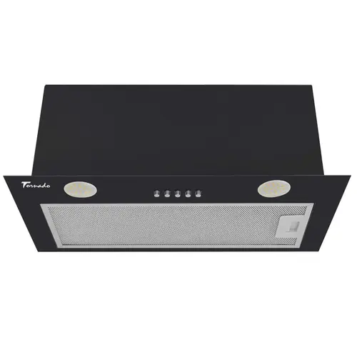 Hota Incorporabila Tornado DRYTH 960 (52) LED, 1 motor Turbo, latime 52 cm, absorbtie 960 m3/ora, filtru anti-grasimi aluminiu 5 straturi (Negru)