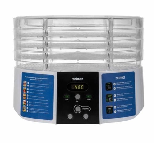 Deshidrator de alimente Zelmer ZFD1005, 520W, 4 tavi (Alb)