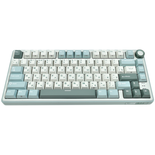 Tastatura Gaming Royal Kludge R75, Brown Switch, iluminare RGB, Wired (Albastru/Alb)