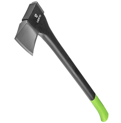 Topor pentru gradina Verto 05G204, cap 1000g, maner din fibra de sticla (Verde/Negru)