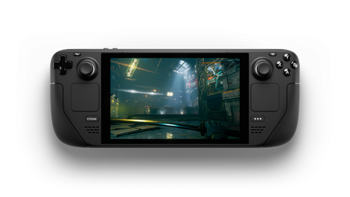 Consola Valve Steam Deck LCD, CPU AMD Zen 2 / GPU 8 RDNA, 16GB RAM, 256GB, Ecran LCD 7inch, Bluetooth, Wi-Fi, SteamOS (Negru)