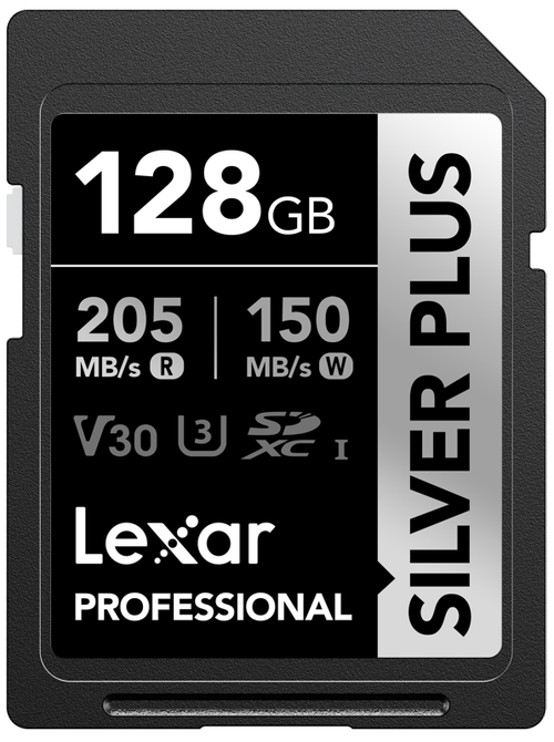 Card de memorie Lexar Professional SILVER Plus 1066x LSDSIPL128G-BNNNG, 128GB, SDXC, UHS-I U3 A2, V30