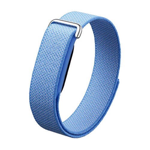 Bratara fitness Google Fitbit Air, Rezistenta la apa, Sensor optic cardiac, Accelerometru, Giroscop, Autonomie 7 zile (Albastru)