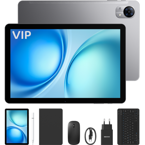 Tableta Doogee Tab G5 VIP, 4G, Wi-Fi, Procesor Unisoc Tiger T606 Octa-Core, Ecran 120Hz IPS 10.1inch, 3GB RAM, 128GB Flash, Camera 8MP + 5MP, Wi-Fi, Bluetooth, GPS, Stereo, Android 16 (Gri)