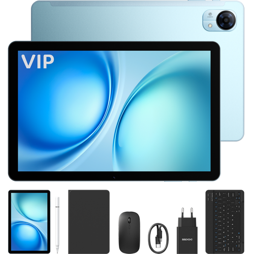 Tableta Doogee Tab G5 VIP, 4G, Wi-Fi, Procesor Unisoc Tiger T606 Octa-Core, Ecran 120Hz IPS 10.1inch, 3GB RAM, 128GB Flash, Camera 8MP + 5MP, Wi-Fi, Bluetooth, GPS, Stereo, Android 16 (Albastru)