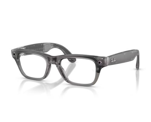 Ochelari Smart Ray-ban META Blayzer Optics Gen 2 RW7001 8529 54, Wi-Fi 6, Bluetooth, Aparat foto cu filmare, Asistent vocal, 32GB Flash, Lentile Transparente (Gri)