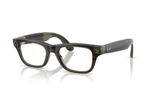 Ochelari Smart Ray-ban META Blayzer Optics Gen 2 RW7001 8530 54, Wi-Fi 6, Bluetooth, Aparat foto cu filmare, Asistent vocal, 32GB Flash, Lentile Transparente (Verde)
