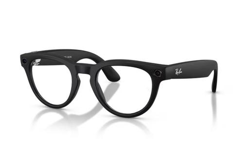 Ochelari Smart Ray-ban META Headliner Matte Gen 2 RW4013 6702CE 50-23, High Bridge Fit, Wi-Fi 6, Bluetooth, Aparat foto cu filmare, Asistent vocal, 32GB Flash, Meta AI integrat, Lentile Transparente cu protectie lumina albastra/violet (Negr