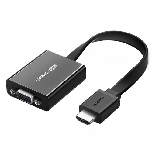Adaptor Video UGREEN MM103 (40248), HDMI - VGA, 1080P, Negru