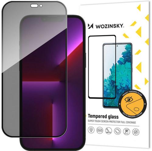 Folie Sticla Wozinsky Privacy AntiSpy pentru Apple iPhone 14 Pro (Negru)