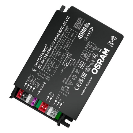 Driver LED Ledvance (Osram)  OT 40/170-240/1A0 4DIM NFC G3 CE, 40,00 W, 220-240 V, 150 mA, IP20, dimabil