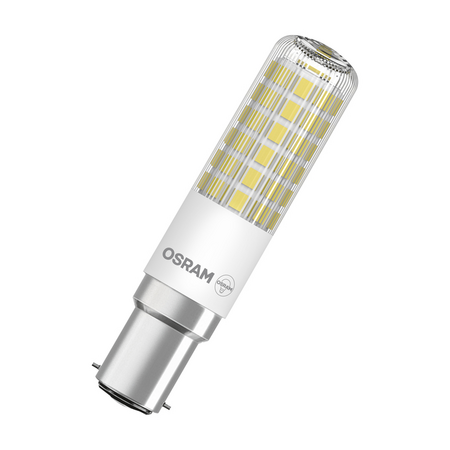 Bec LED Ledvance (Osram)  LED T Slim 60 320° 6,5 W 827 Clear B15d, 806 lm, 2700 K, transparent