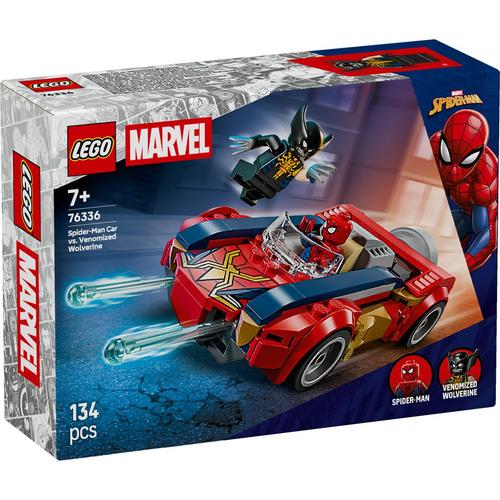 LEGO® Marvel - Omul Paianjen in masina vs Wolverine venomizat 76336, 134 piese