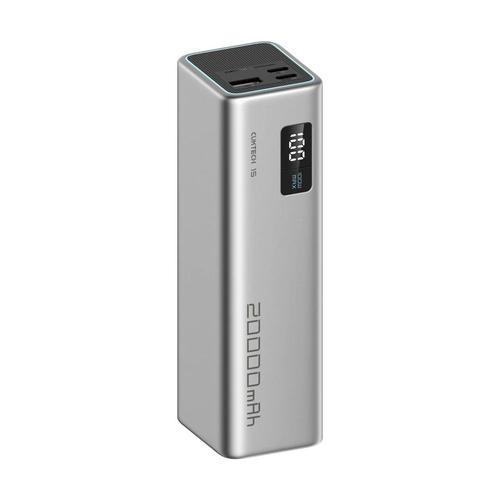Acumulator extern Cuktech Series 2C1A CUKP200XGLGR, 20000 mAh, 85 W, 1x USB, 2x USB Type-C, Display Digital (Gri)