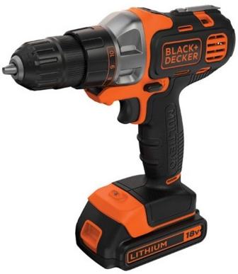 Masina de gaurit si insurubat Black&Decker MT218KB-QW, cu acumulator 2x1.5 Ah 18V