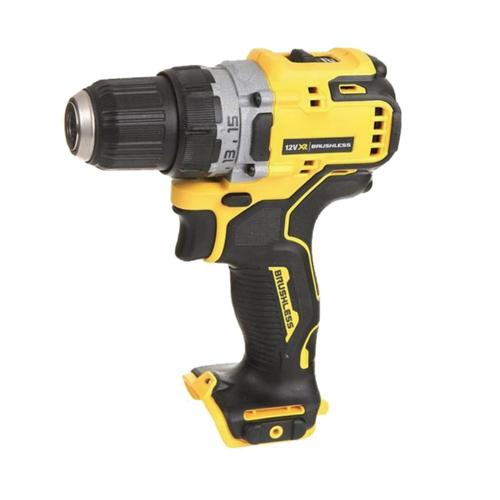 Masina de gaurit/insurubat Dewalt DCD701N-XJ, Compatibila cu acumulator, 12 V, 1500 RPM (Negru/Galben)