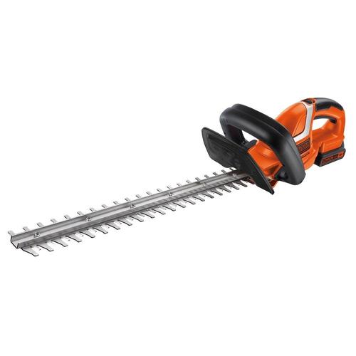 Foarfeca electrica pentru tuns gard viu Black & Decker GTC1845L20-QW, Cu acumulator 18 V, 2.0 Ah, Lama 45 cm